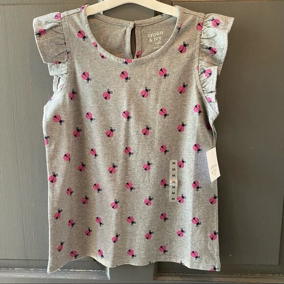 NWT Girls ladybug Flutter Graphic Tank
Crown & Ivy M - Picture 5 of 6